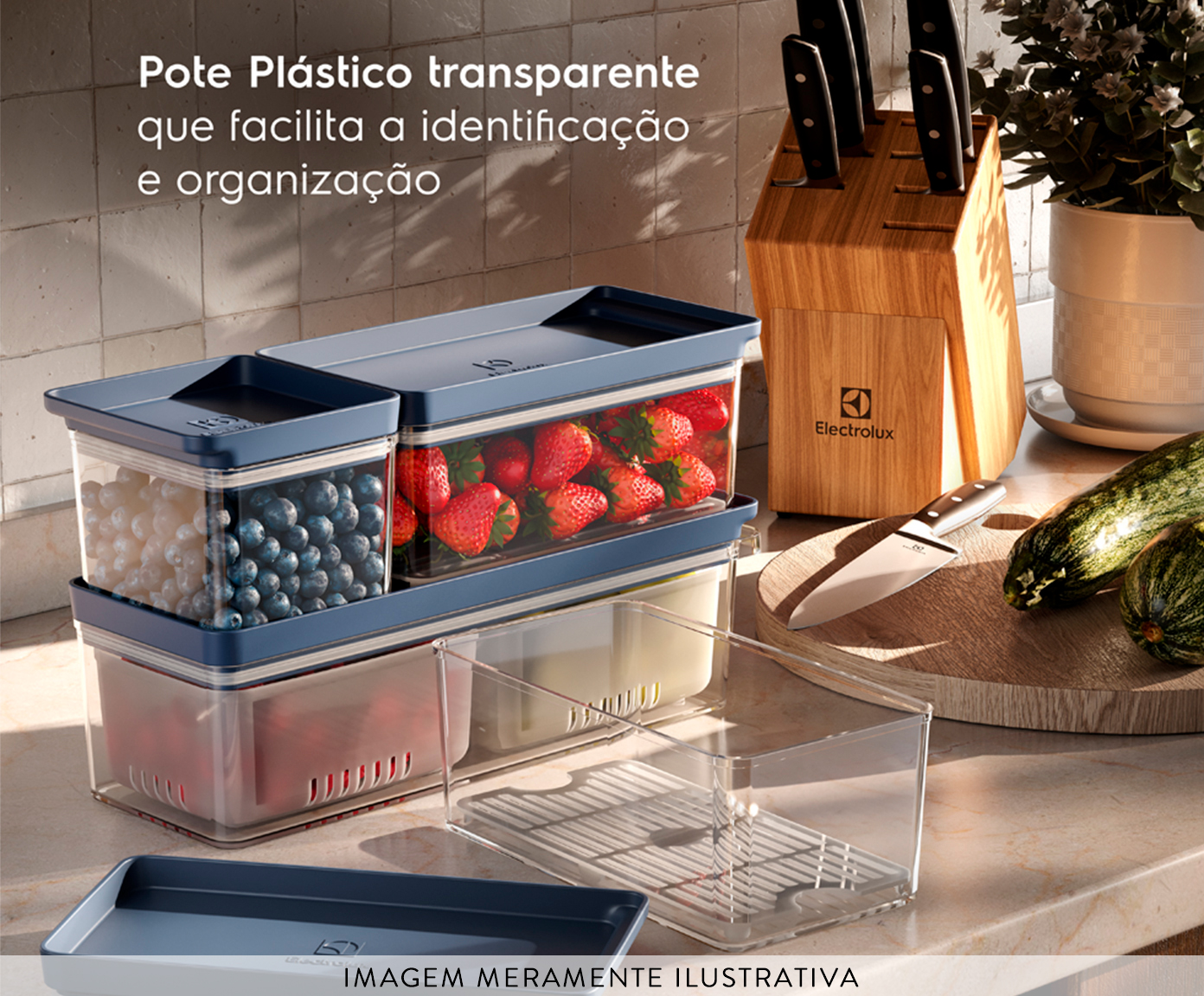Organizador de Geladeira Electrolux Experience com Divis&oacute;ria image number 2
