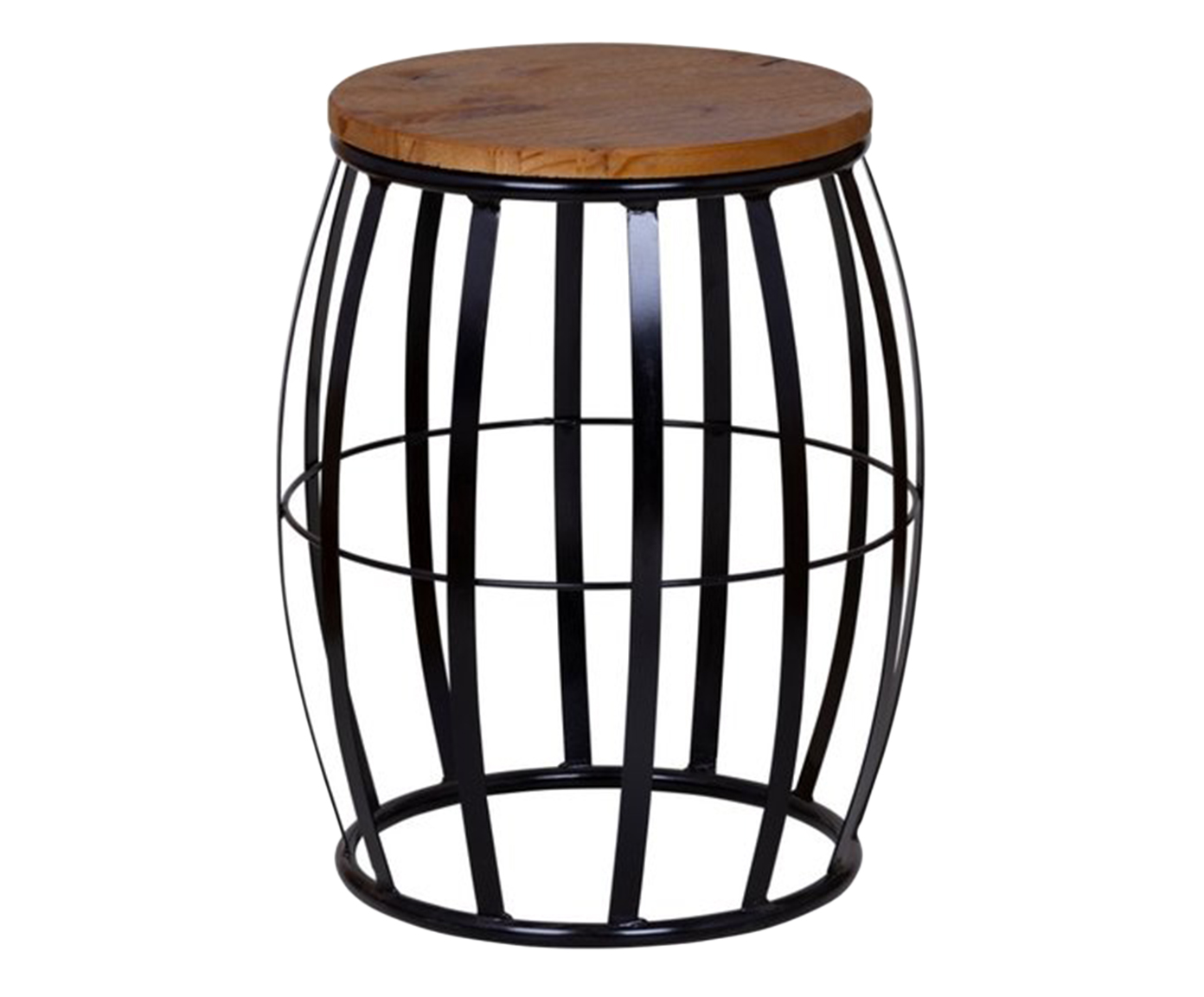 Garden Seat Industrial - Marrom e Preto - image 0