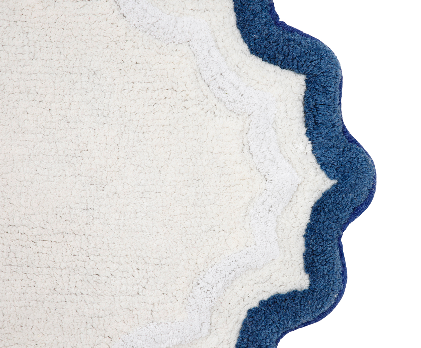 Tapete de Banheiro Ripple Off-White e Azul image number 2