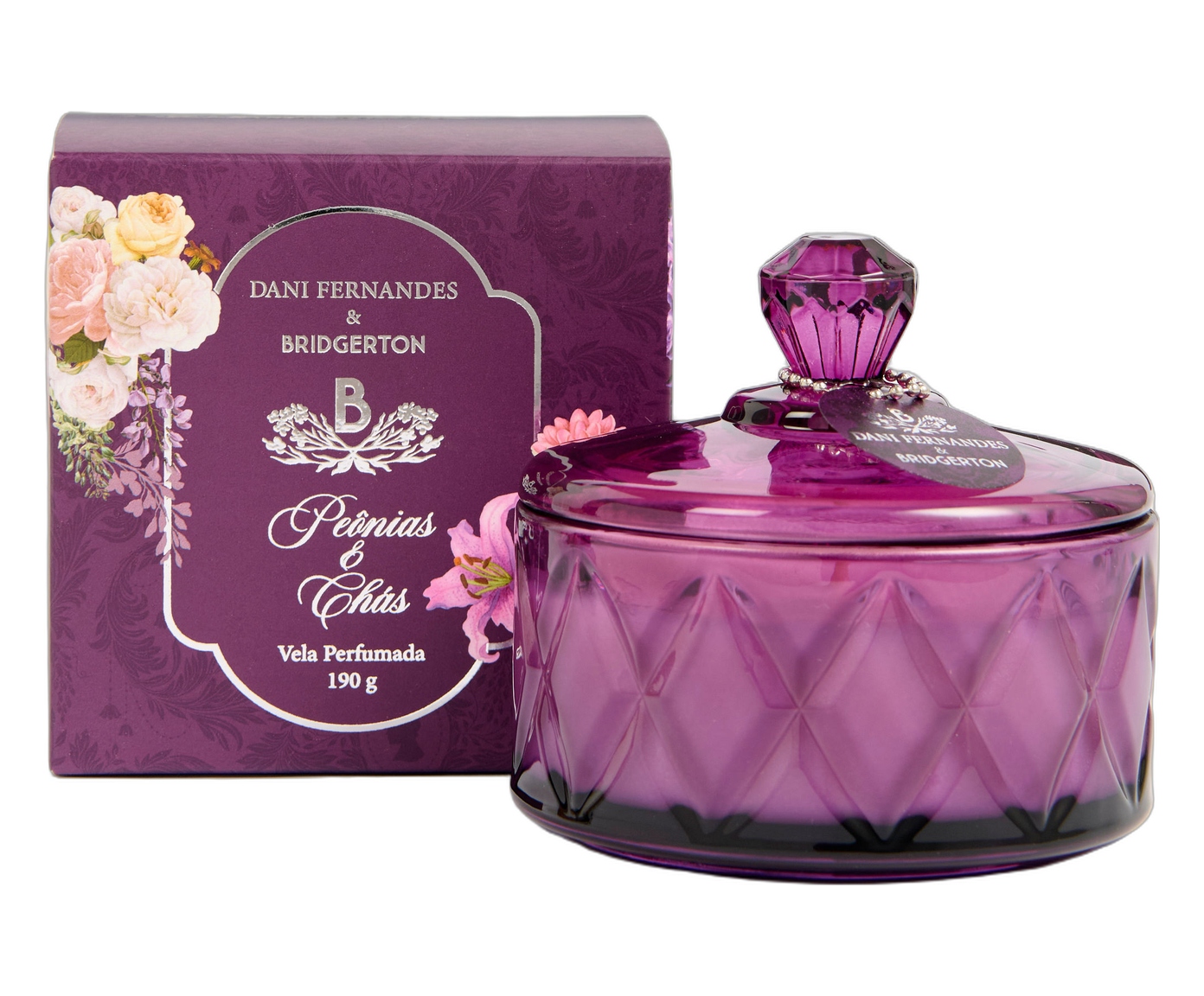 Vela Perfumada Pe&ocirc;nias e Ch&aacute;s - image 0