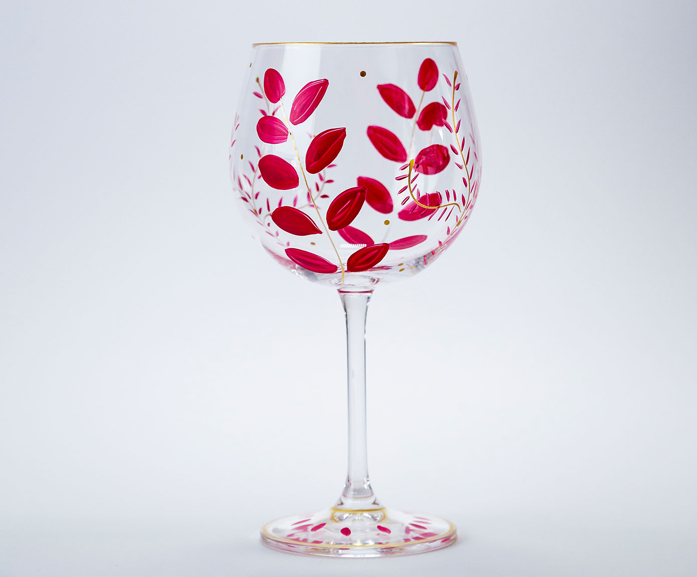 Ta&ccedil;a para Gin em Cristal Pink Blossom image number 2