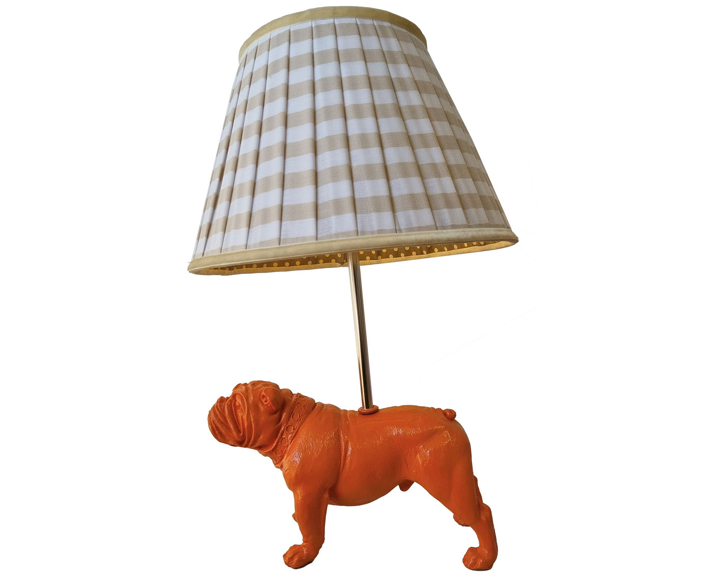 Base Lumin&aacute;ria Cachorro Bulldog Ingl&ecirc;s Juka Laranja image number 3