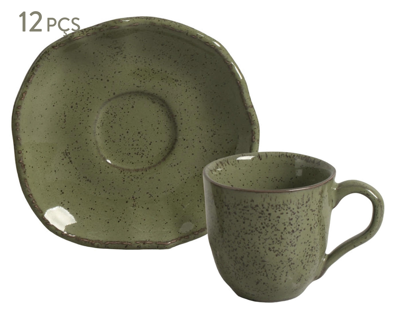 Jogo de X&iacute;cara para Caf&eacute; Org&acirc;nico Eco Stone Jade Verde - image 0