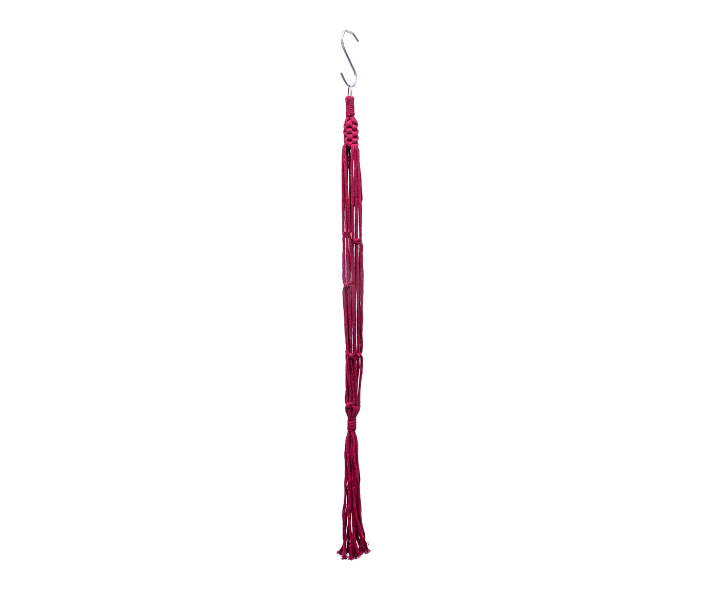 Hanger em Macram&ecirc; Cube Marsala - image 1
