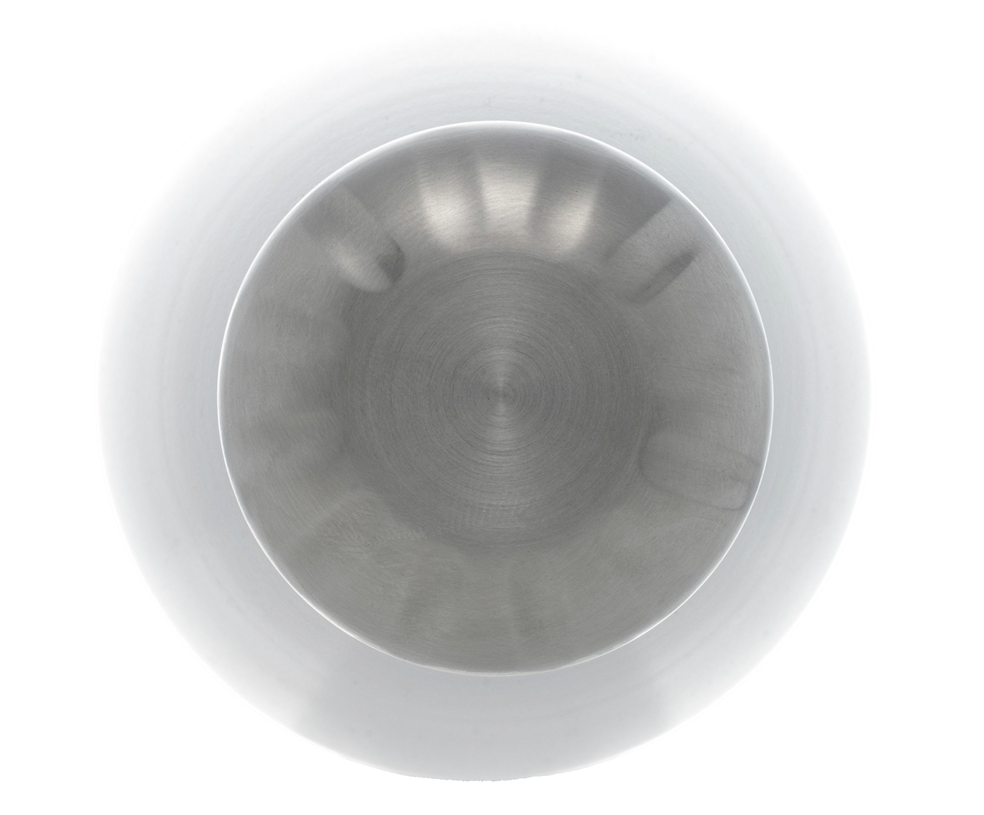 Garrafa T&eacute;rmica em Inox Parede Dupla Ice Wolff Branca - image 1