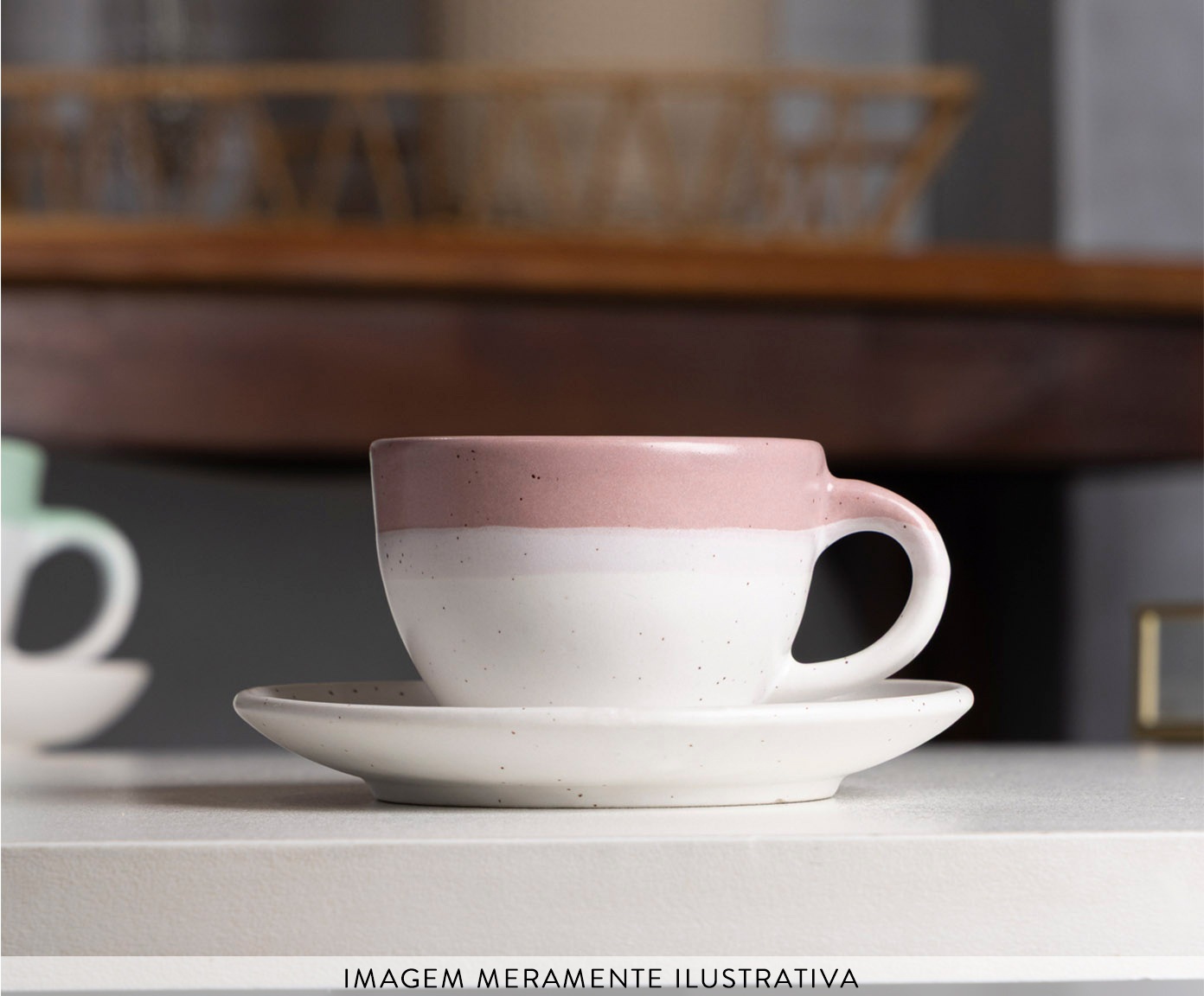 Jogo de X&iacute;caras para Caf&eacute; Ombr&eacute; Rosa image number 4