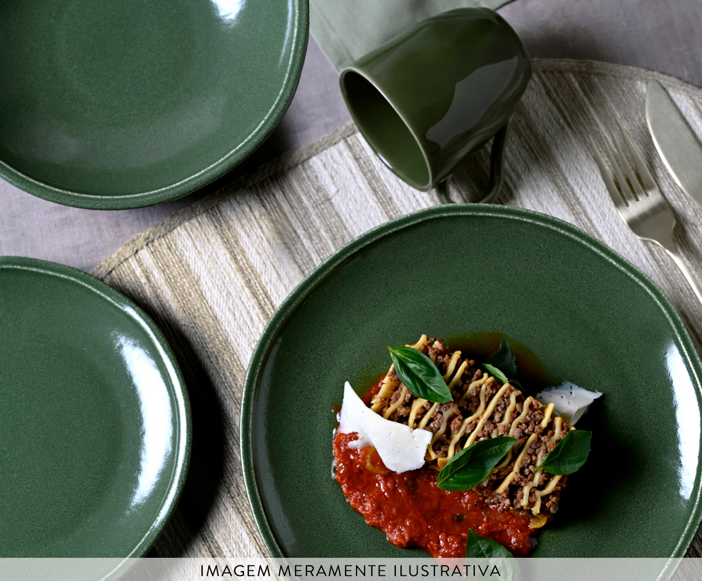 Aparelho de Jantar Daily Calm Verde Musgo image number 2
