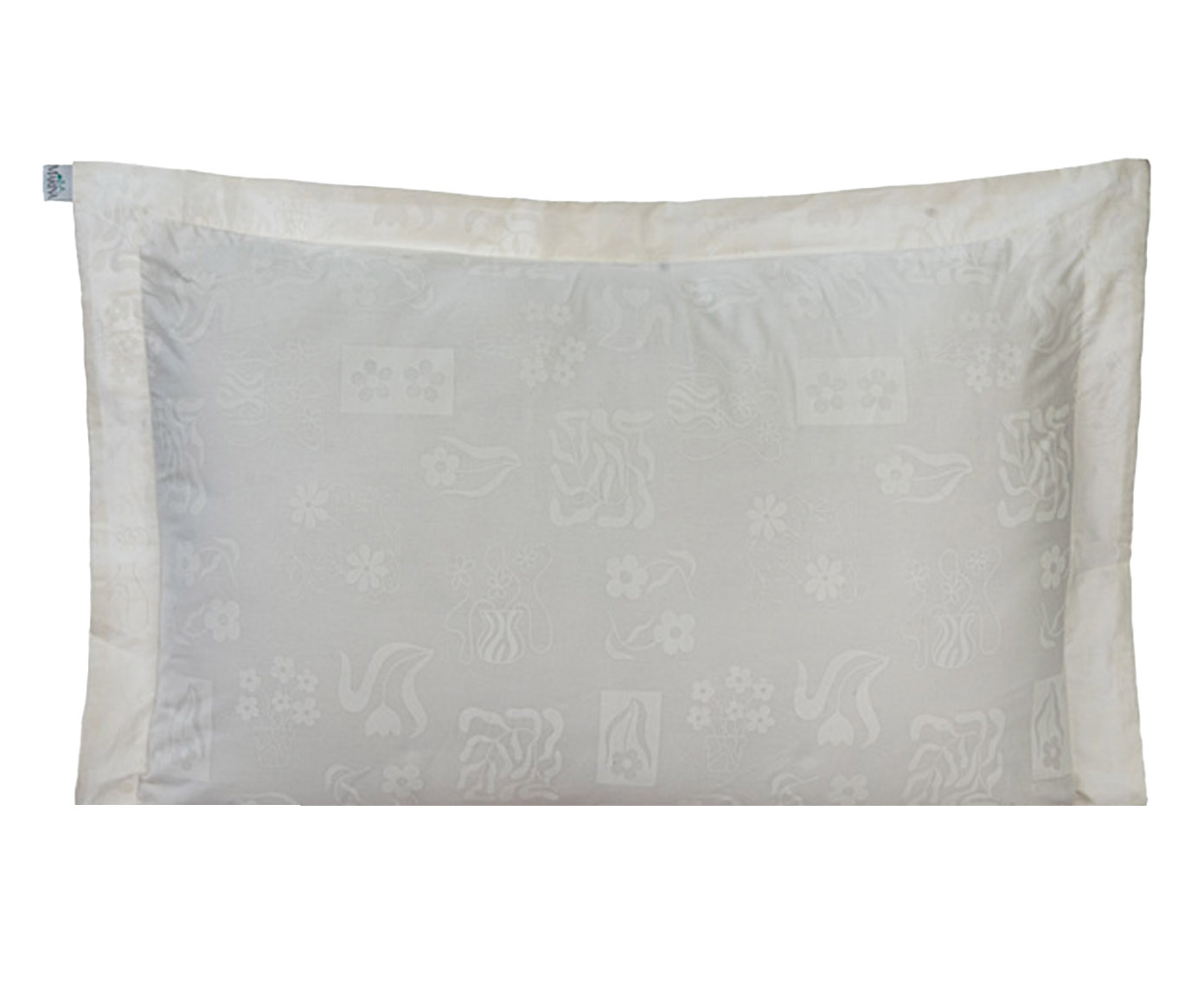 Fronha Percalle Estampada All White 200 Fios - image 0