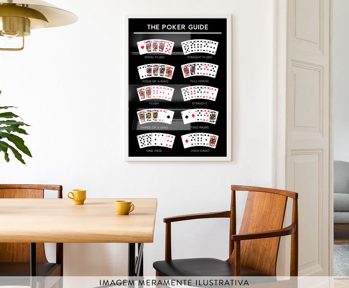 The Poker Guide com Moldura Branca - image 1