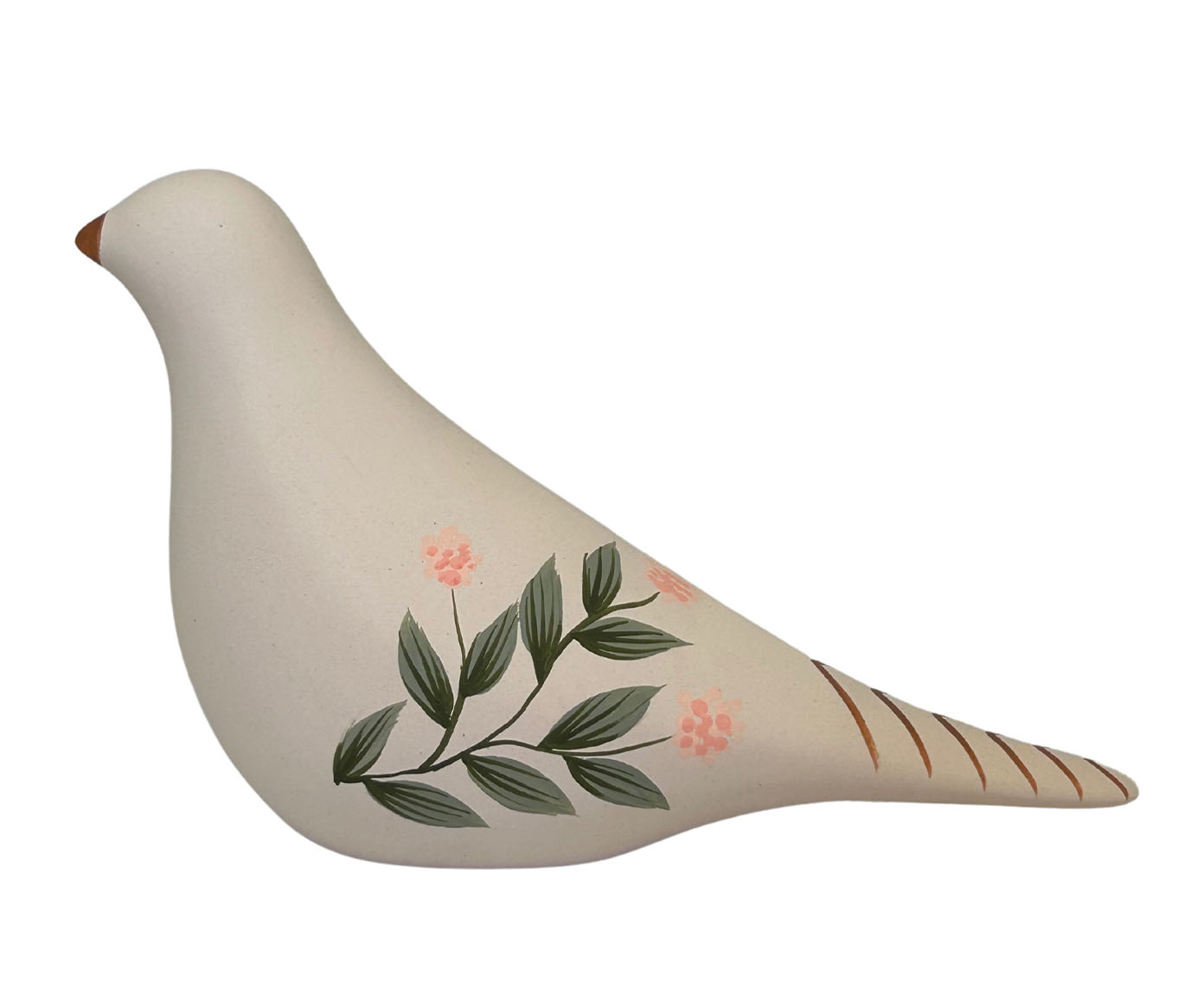Adorno P&aacute;ssaro Floral Ros&eacute; - image 0
