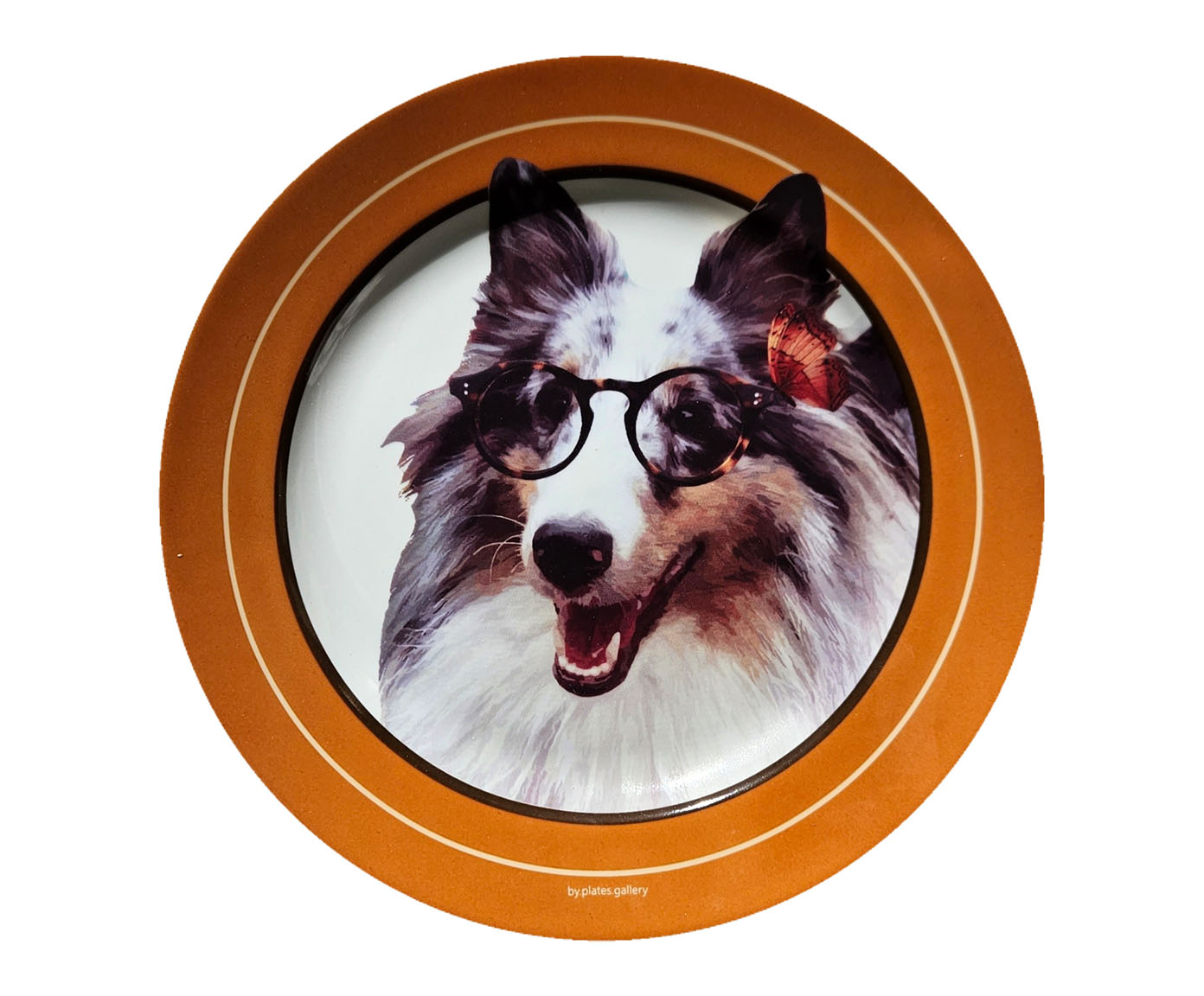 Prato em Porcelana Cachorro Sheltie Domi - image 0