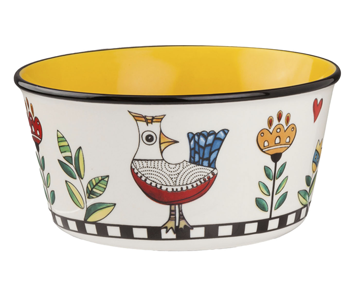 Bowl New Bone China Cocorico Amarelo - image 0