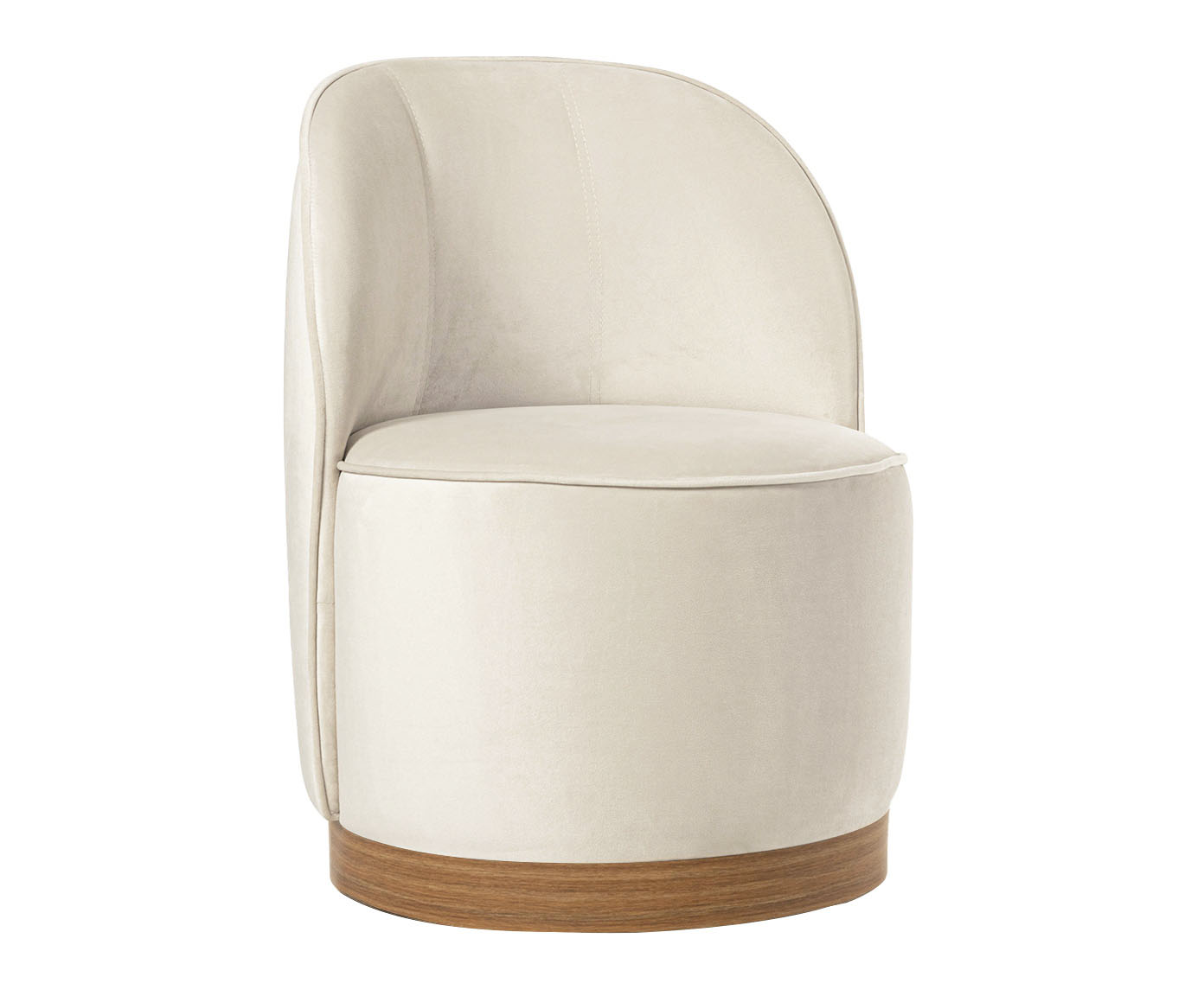 Poltrona em Veludo Harlow Off White - image 0