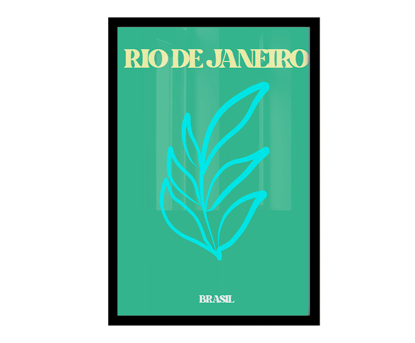 Quadro Rio de Janeiro com Moldura Preta - image 0