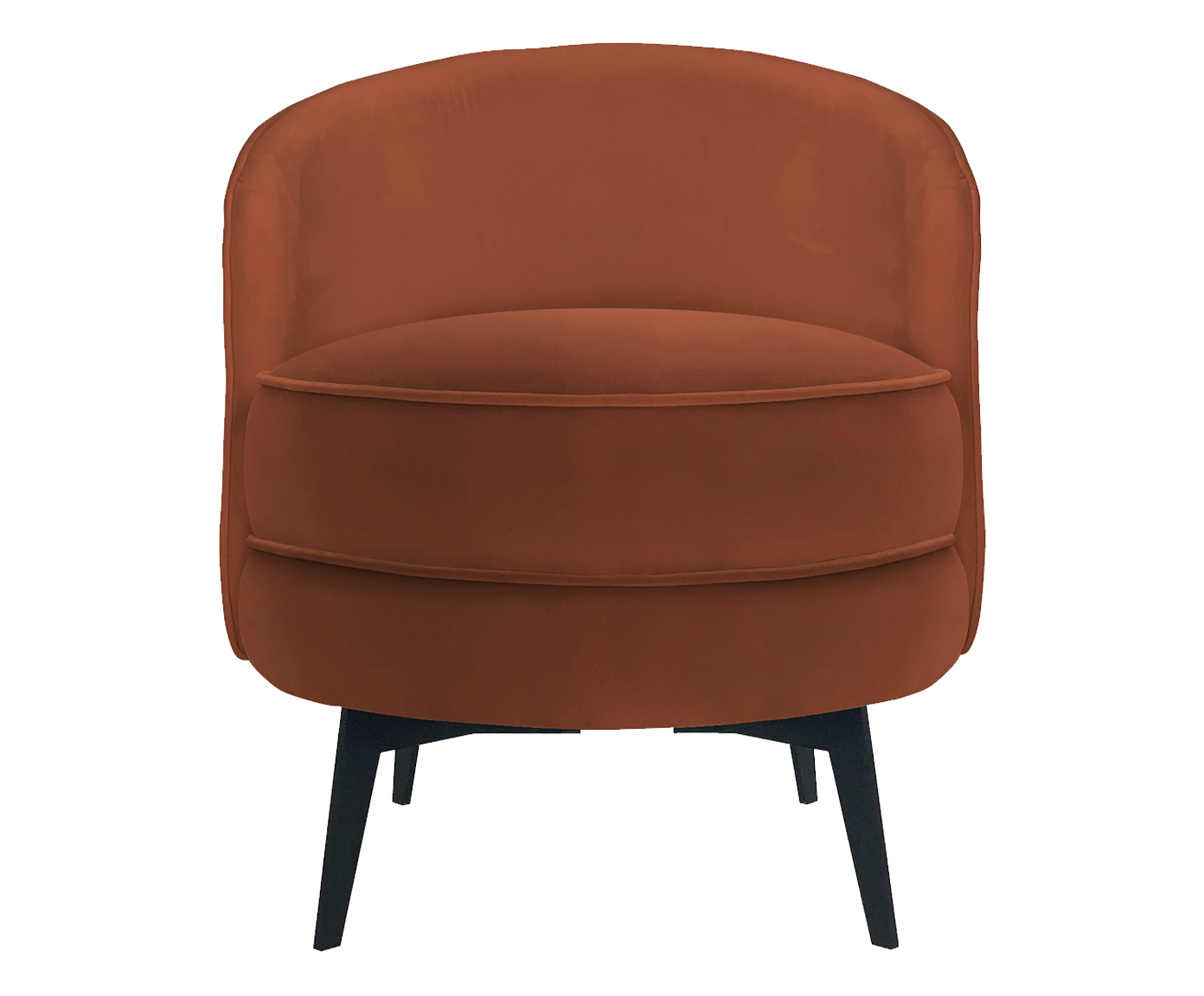 Poltrona em Veludo Flip - Canela - image 1
