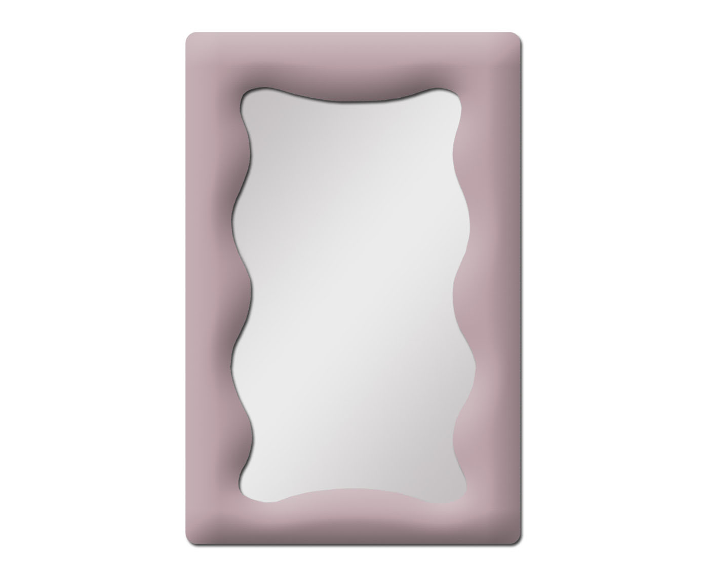 Espelho de Parede em Veludo Viena Rosa - image 0