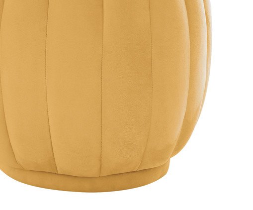 Puff Ava em Veludo Amarelo image number 3