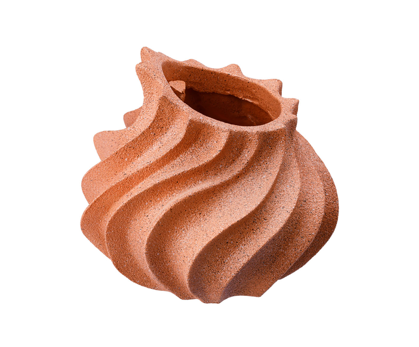 Vaso Cer&ecirc;mico Chamas Terracota - image 0