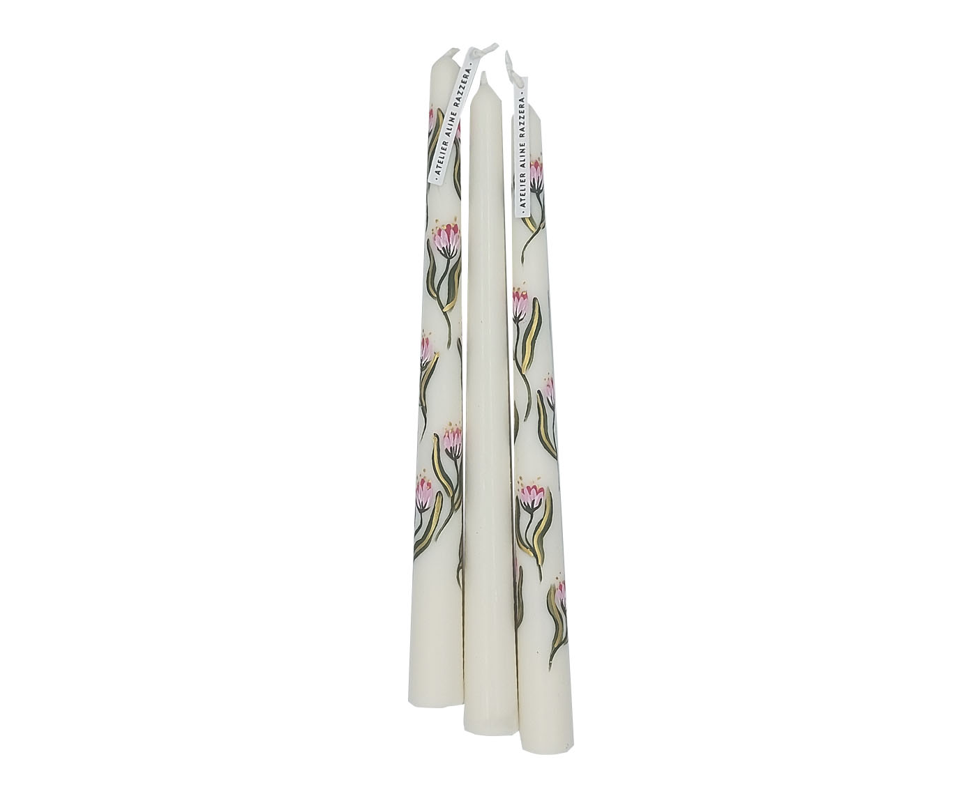 Velas para Casti&ccedil;al Tulipa Rosa - 3 pe&ccedil;as - image 0