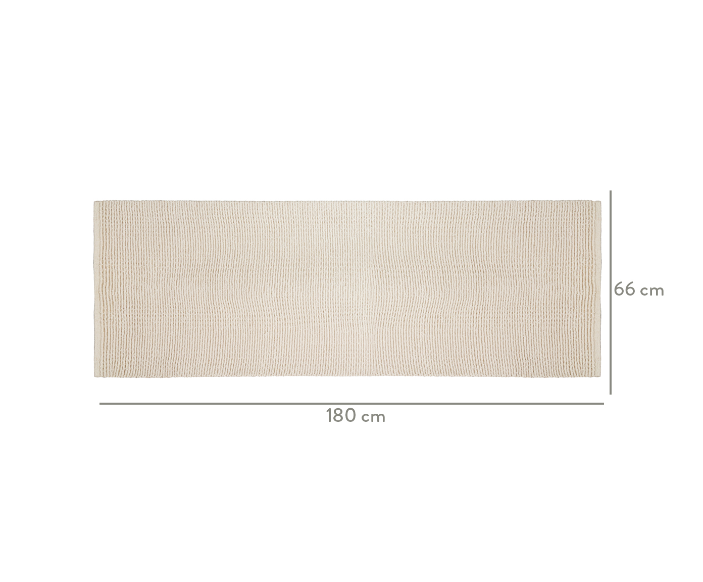 Passadeira Zeland Bege Claro - 66X180cm image number 4