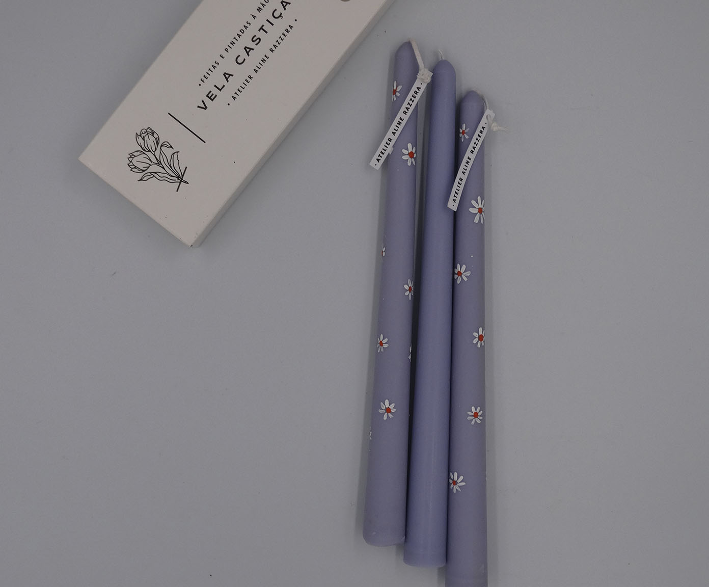 Velas para Casti&ccedil;al Daisy Lilas - 3 pe&ccedil;as - image 1