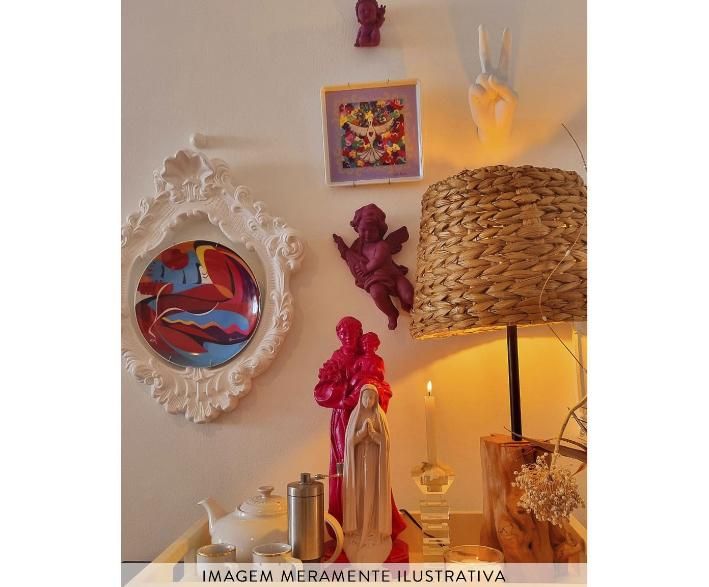 Prato de Porcelana Divino Leila Duarte - image 1