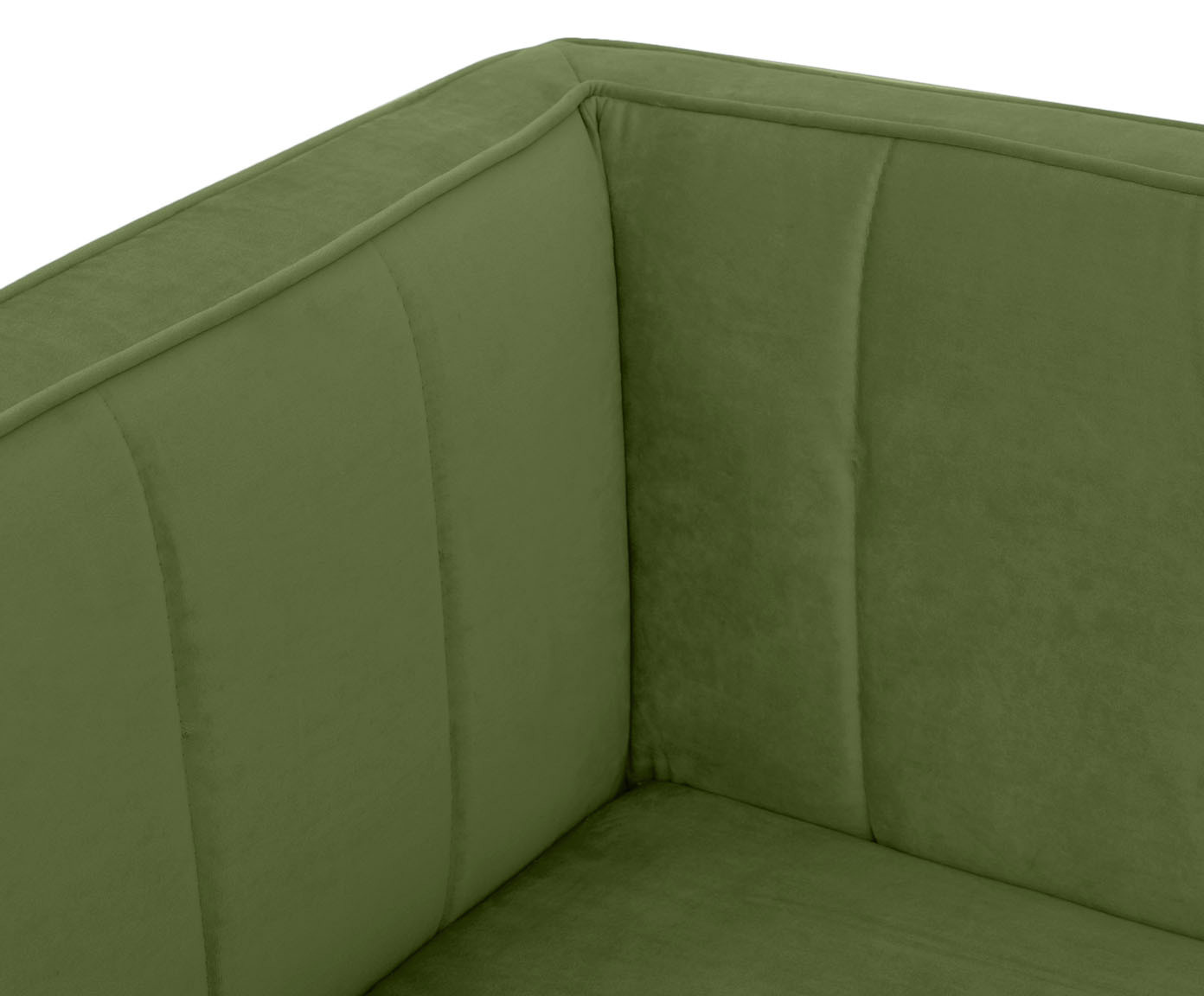 Sof&aacute; Day Bed Bergamo em Veludo - Verde image number 4