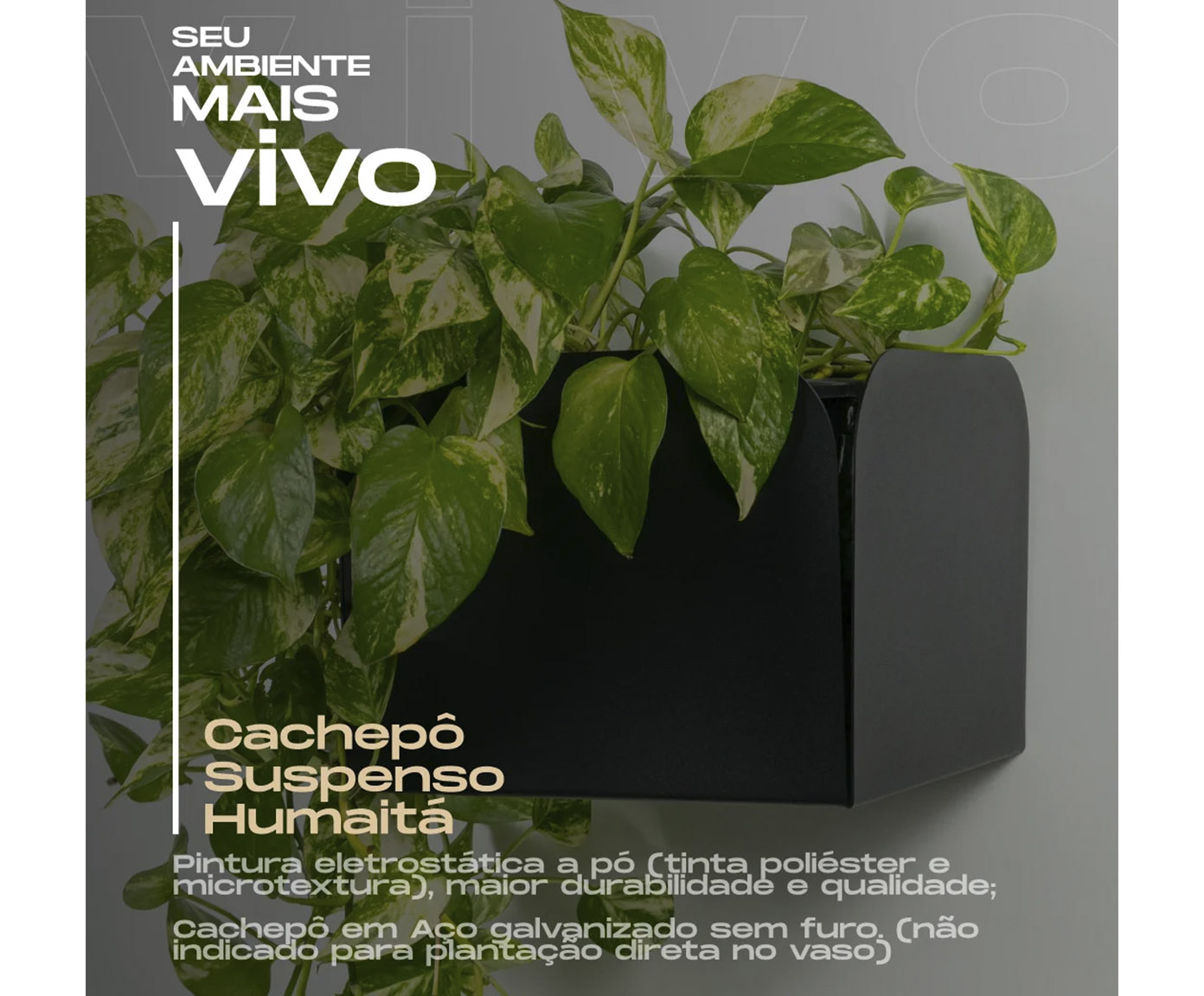 Cachep&ocirc; Suspenso Humait&aacute; Verde image number 4