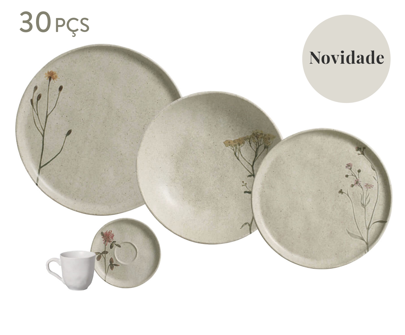 Aparelho de Jantar Bio Campestre Floral - image 0