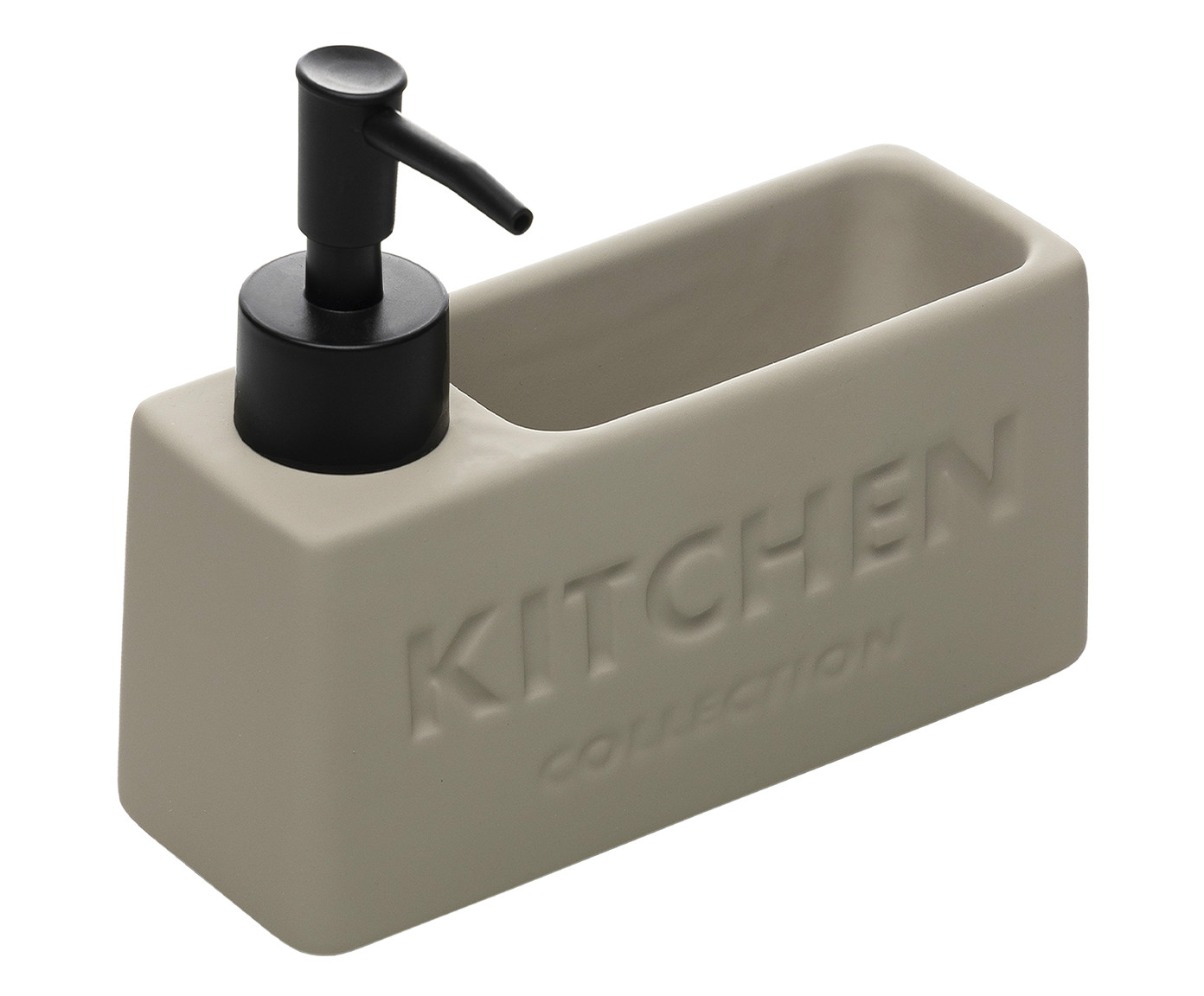 Porta Detergente L&iacute;quido com Suporte Soft Touch Nude - image 1