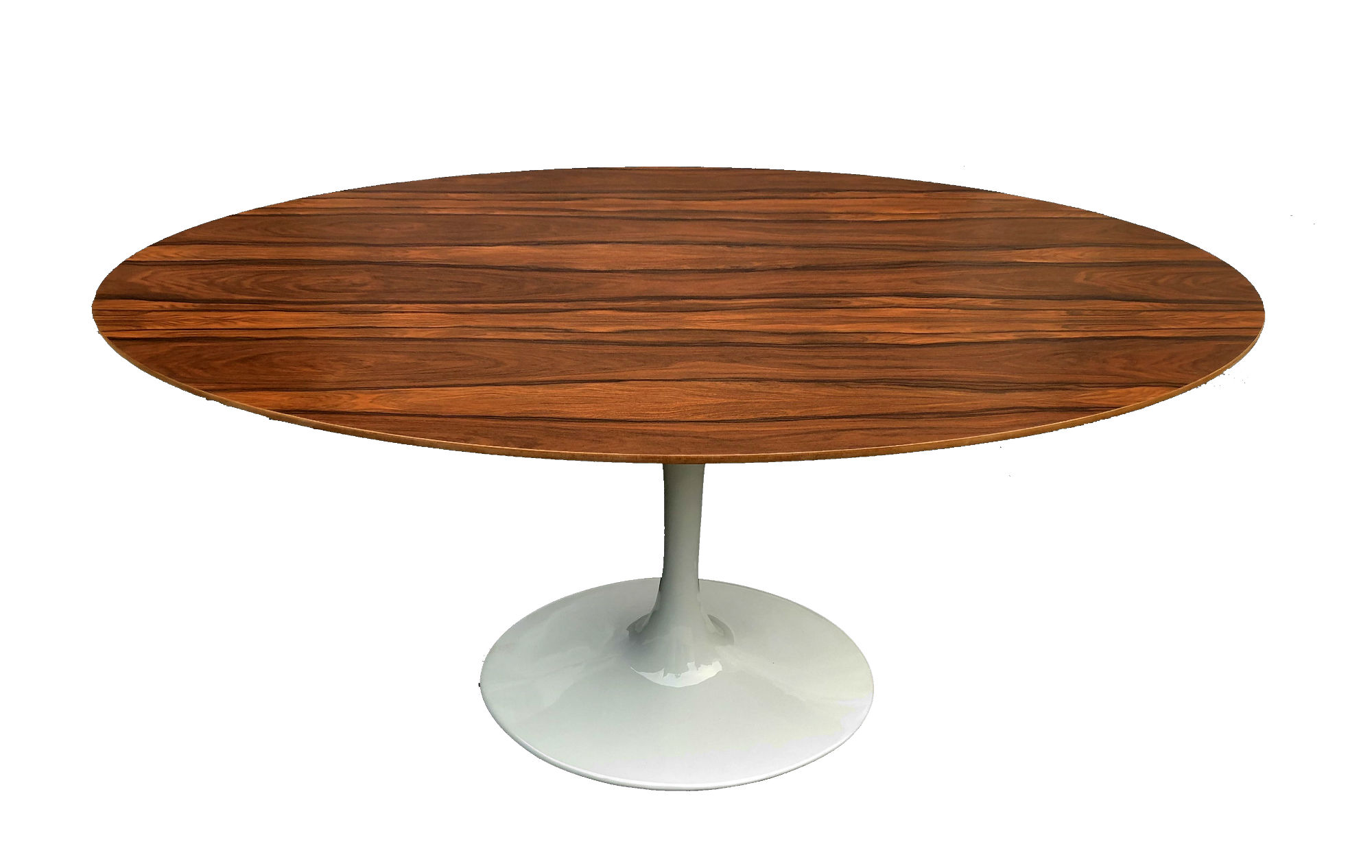 Mesa Saarinen Oval Pau Ferro Base Branca - image 0
