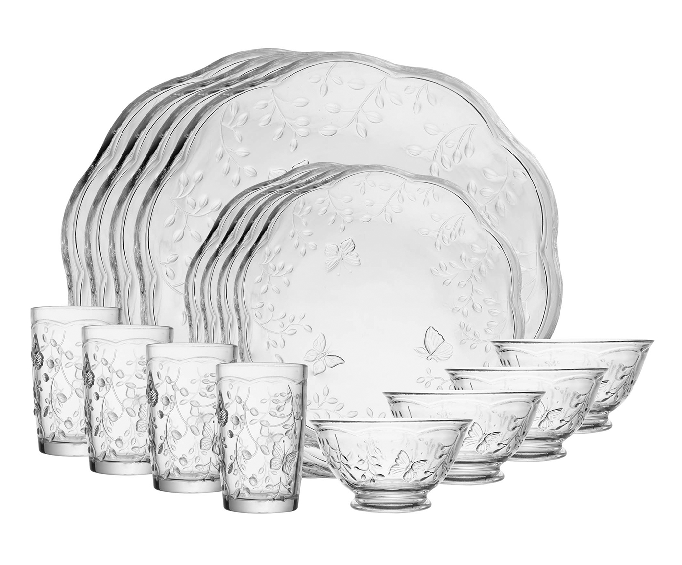 Aparelho de Jantar em Cristal Ecol&oacute;gico New Butterfly ll - image 0