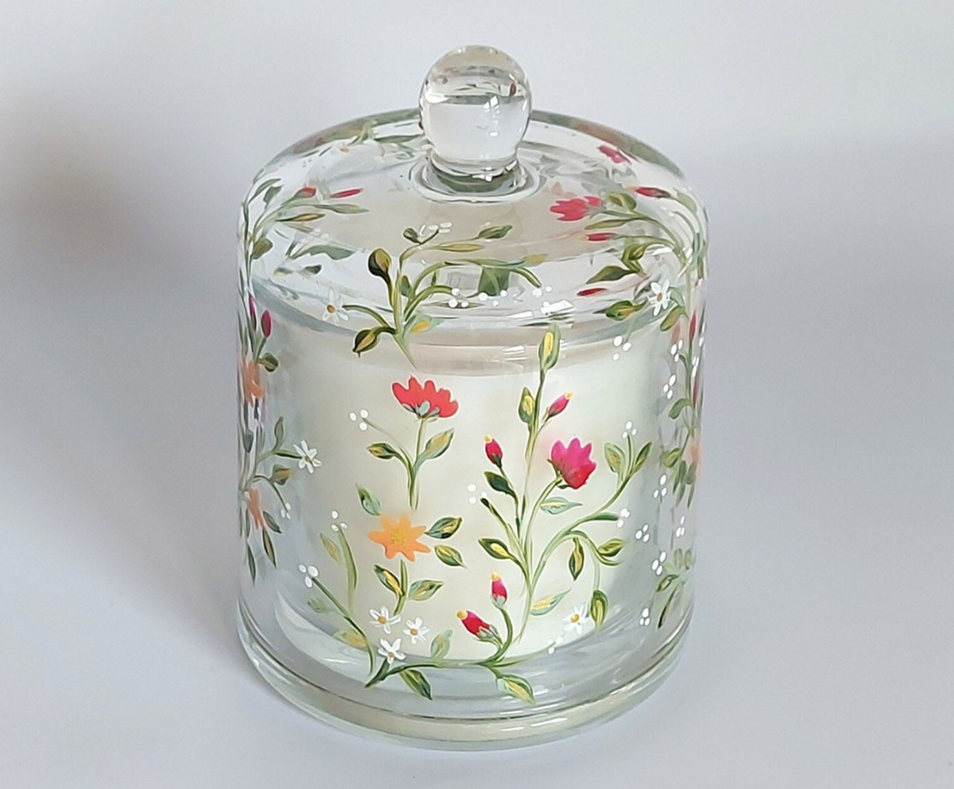 Vela Perfumada com Cloche Flores do Campo - Especiarias - image 1