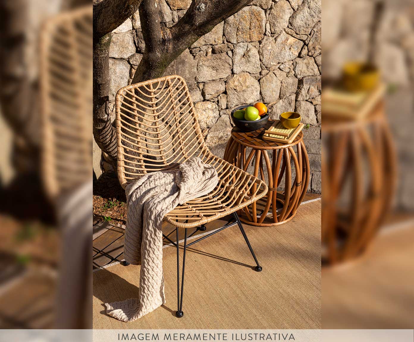 Garden Seat em Couro Dan image number 3