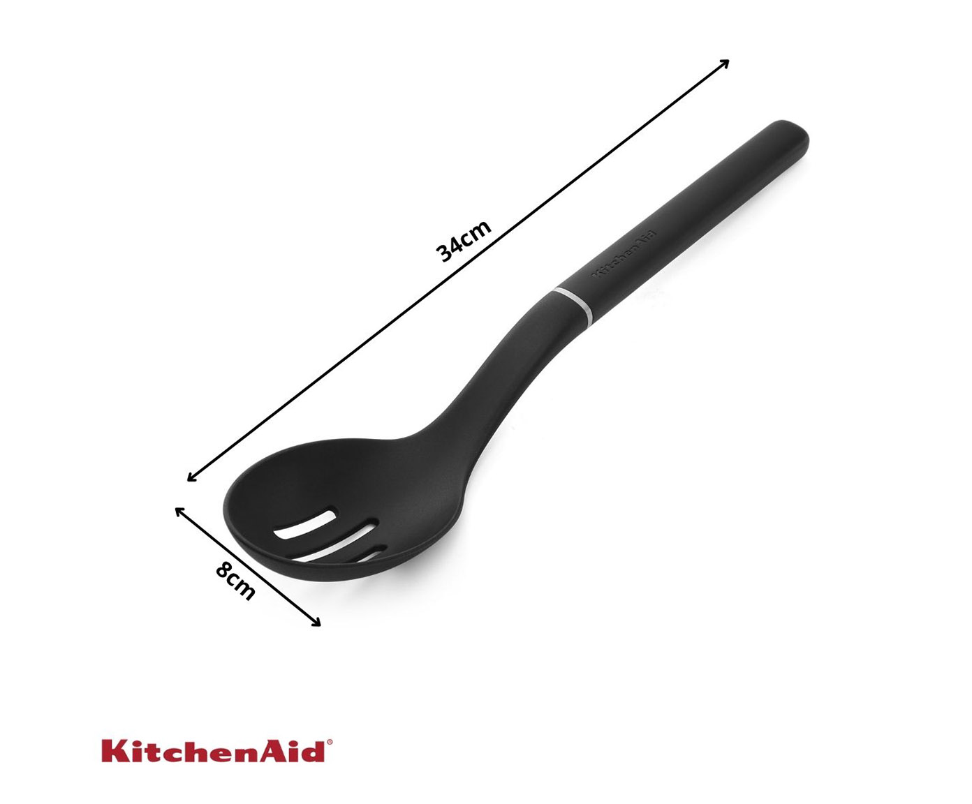 Colher Perfurada para Servir em Nylon Kitchenaid Preta - image 1