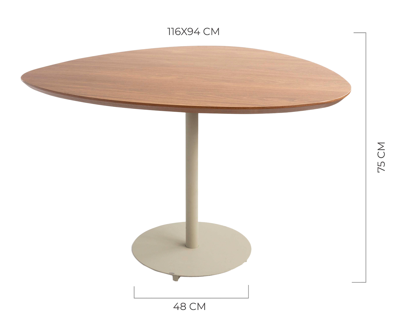 Mesa de Jantar Org&acirc;nica Taupe image number 3