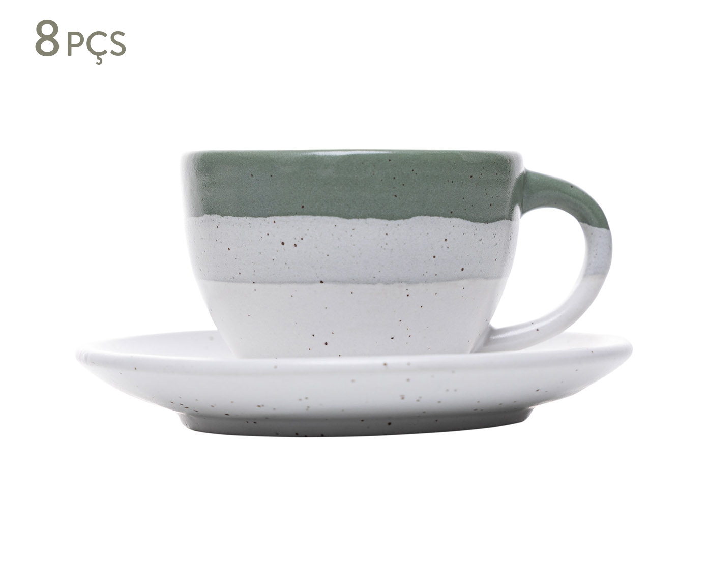 Jogo de X&iacute;caras para Caf&eacute; Ombr&eacute; Verde - image 0