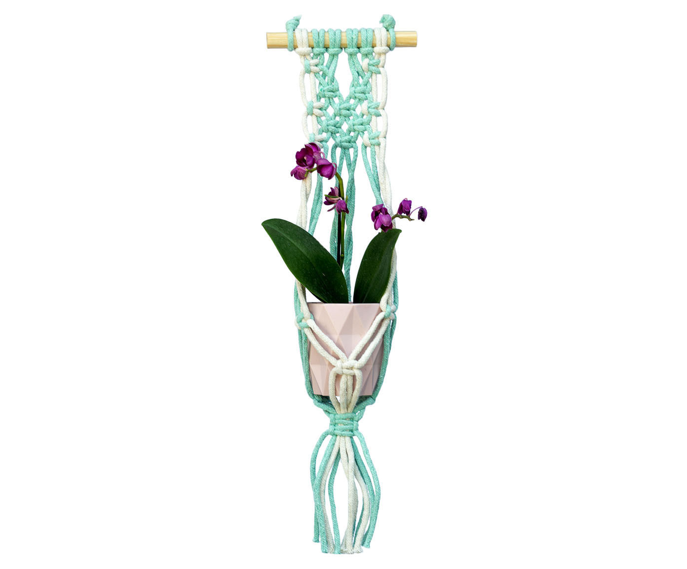 Hanger em Macram&ecirc; Menta - image 0