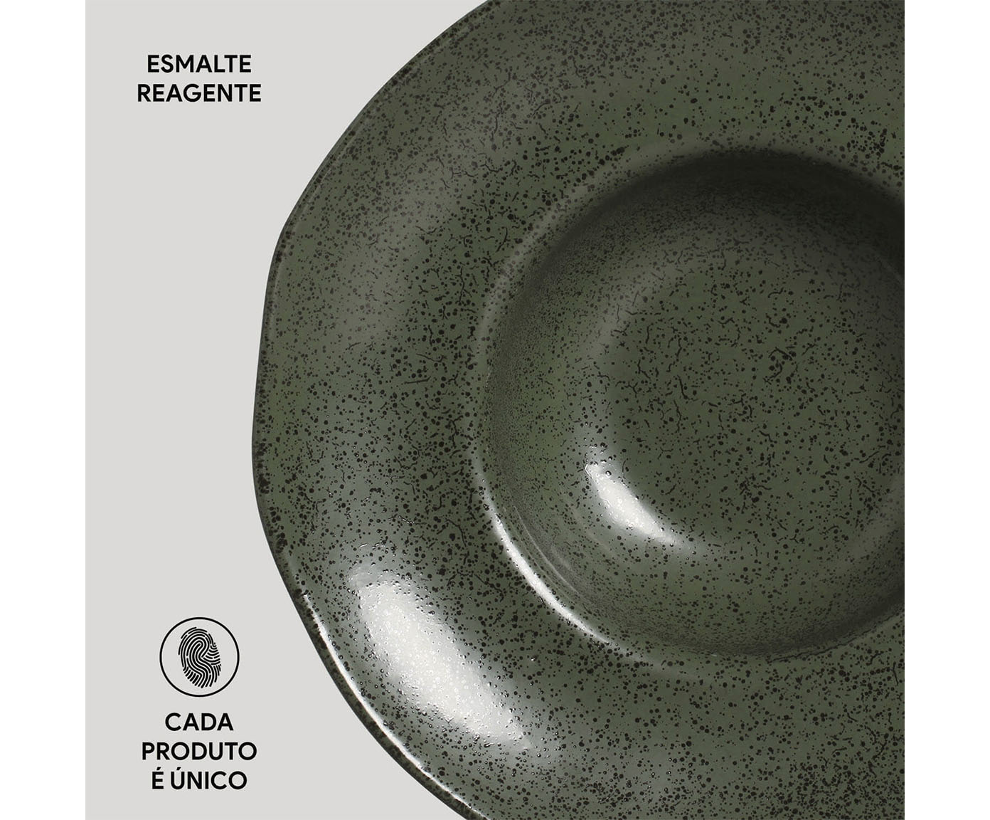 Jogo de Pratos para Massa Org&acirc;nico Greenery Verde image number 4