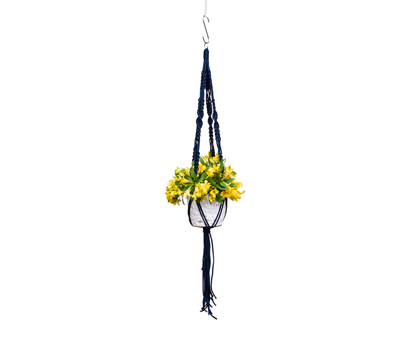 Hanger em Macram&ecirc; Dna Azul Navy image number 3
