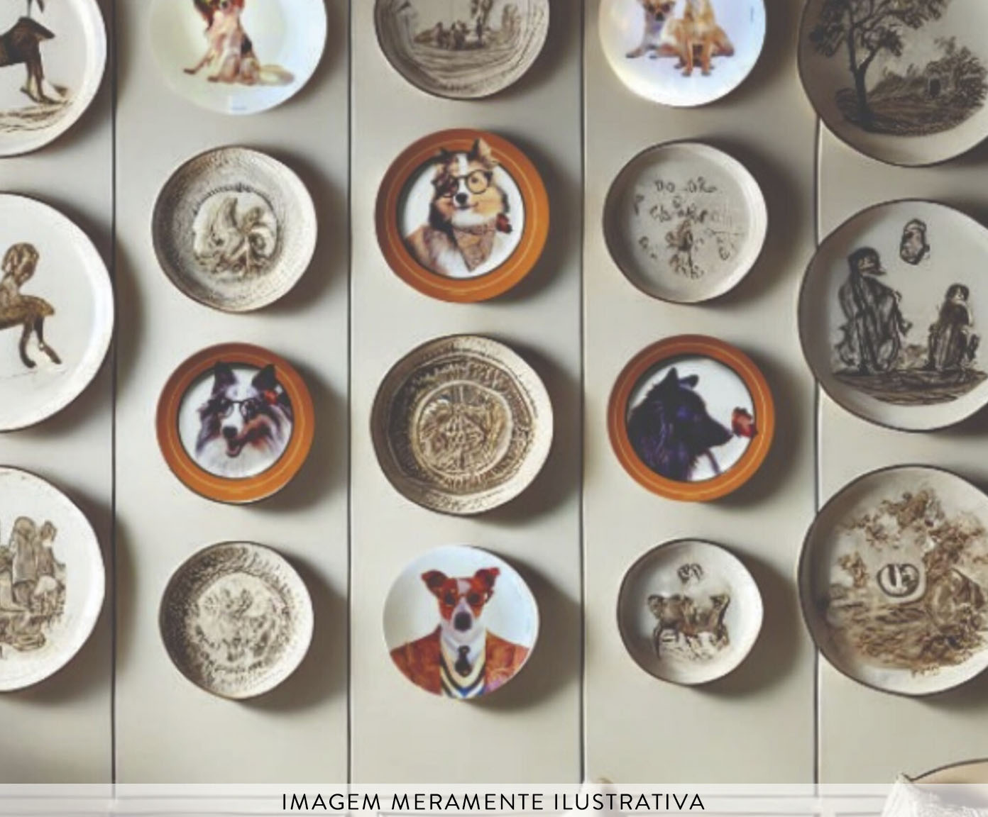 Jogo de Pratos em Porcelana Shelties image number 4