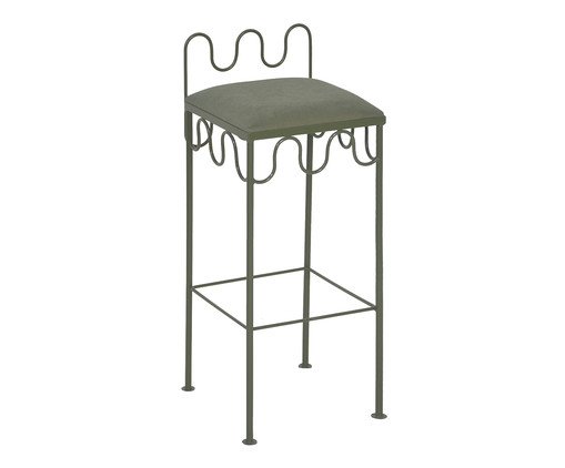 Banqueta Pop Indoor Ondas -  Verde Musgo - image 0