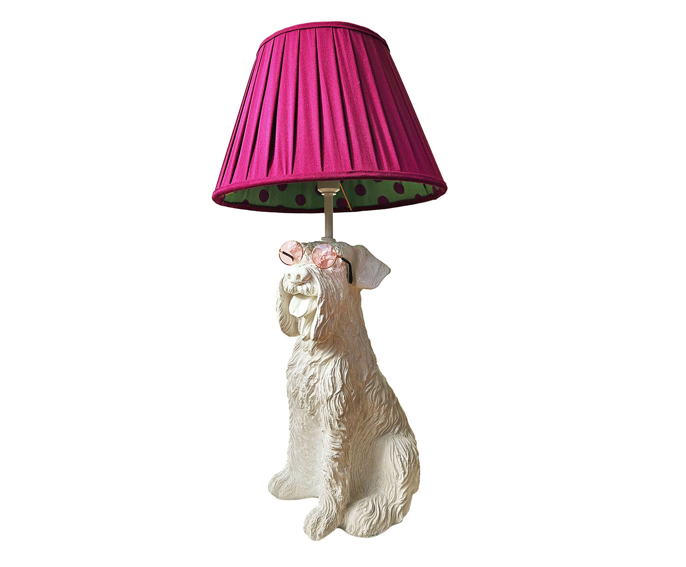 Base Lumin&aacute;ria Cachorro Schnauzer Gabrielo Branco - image 0