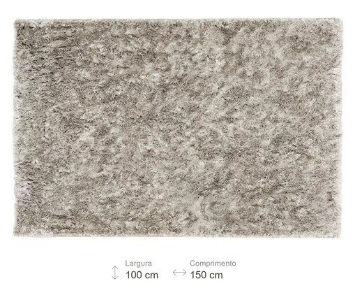 Tapete Shaggy Tufting Joy Cristal Cinza image number 2