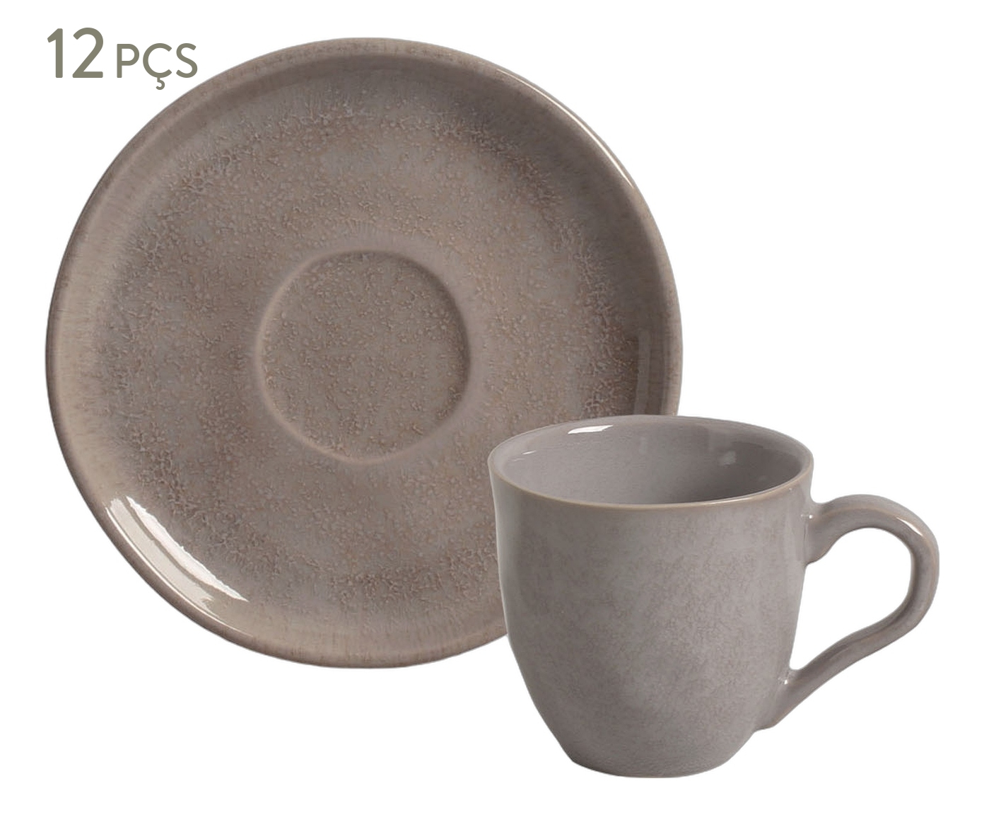 Jogo de X&iacute;caras para Caf&eacute; Bio Shimeji Cinza - image 0