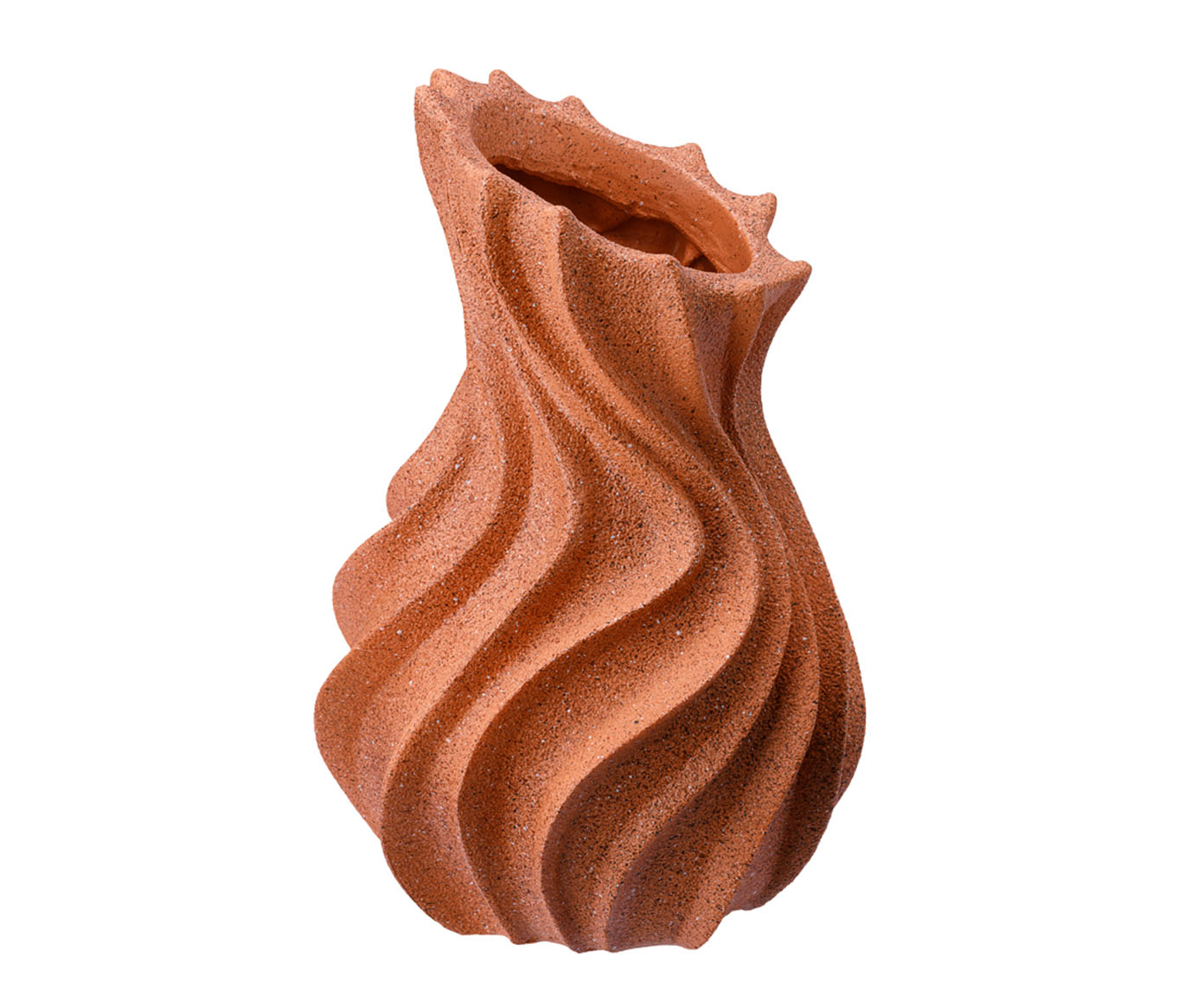 Vaso Cer&ecirc;mico Ciclone Terracota - image 0