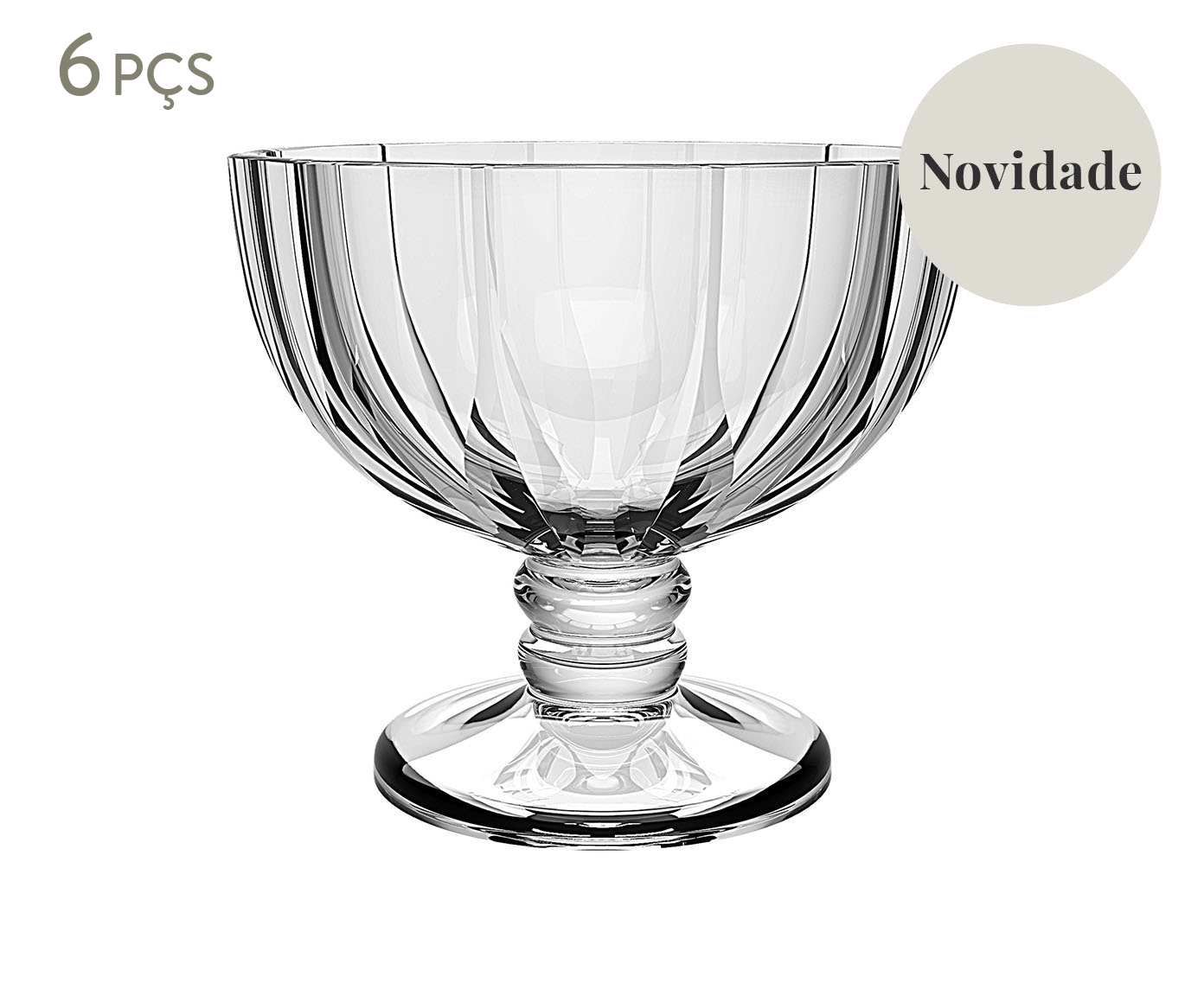 Jogo de Ta&ccedil;as para Sobremesa Refinatto - image 0