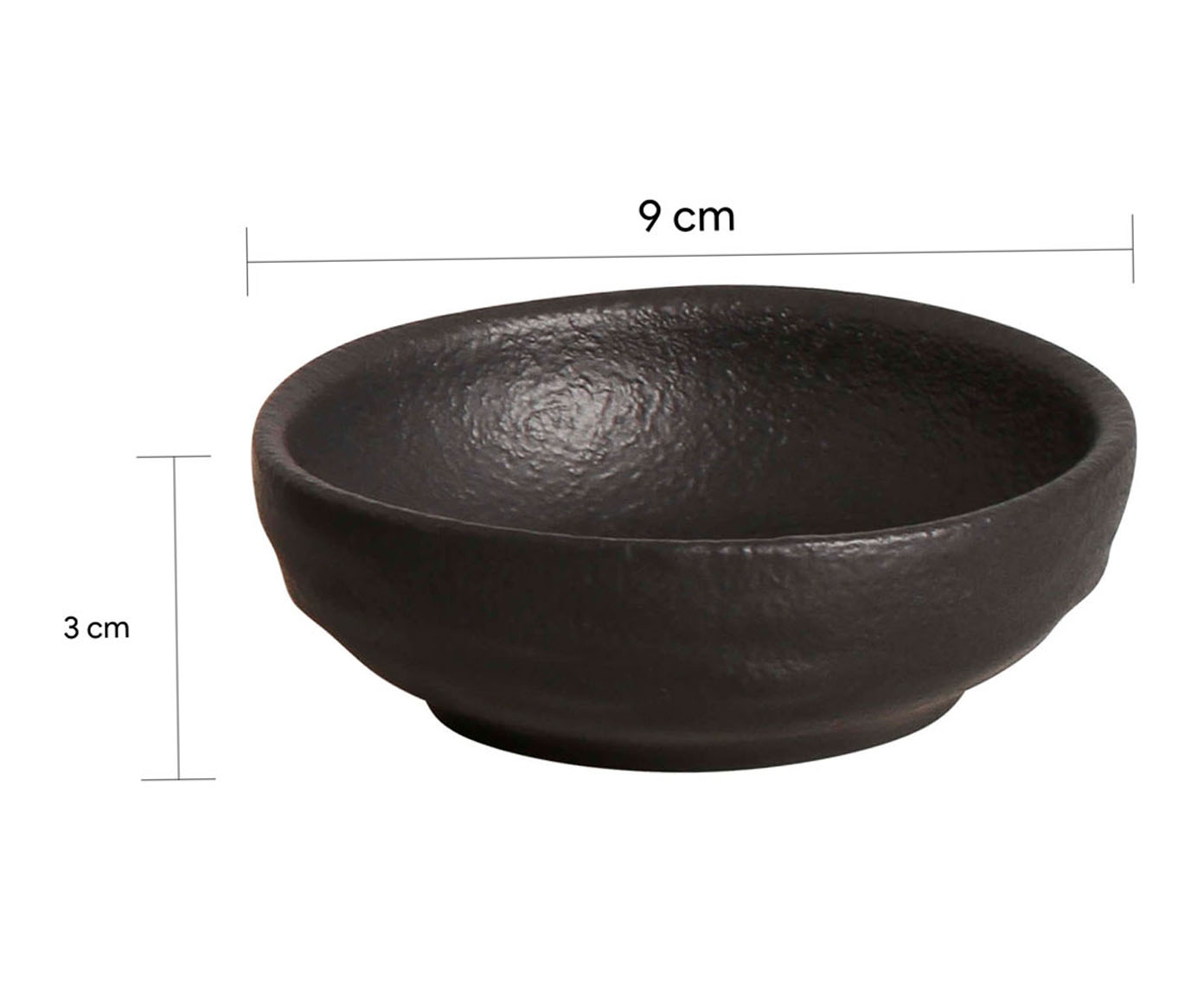 Jogo de Ramequins M&eacute;dio Org&acirc;nico Preto Matte Preto image number 3