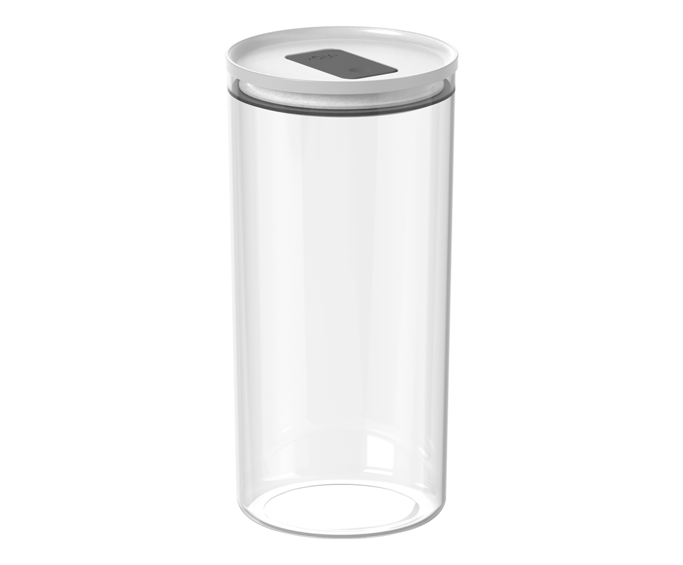 Pote Herm&eacute;tico Redondo Duo Lock Branco Fechado Branco - image 0