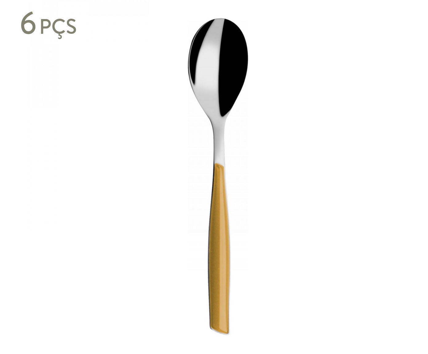 Jogo de Colheres para Caf&eacute; Glamour Dourado - image 0